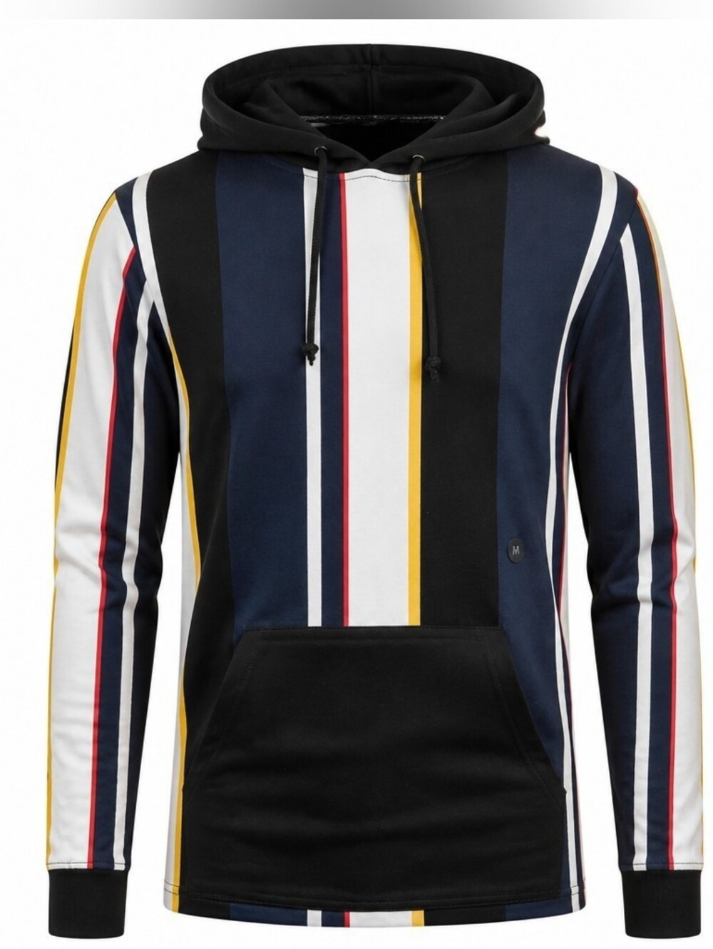 NWT PACSUN Mens medium M hoodie/Hooded Sweatshirt Striped Street Wear
